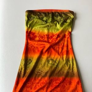 Multi colored tube dress